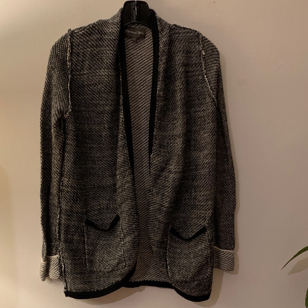 Michael Stars Black and Gray Cardigan - Preloved